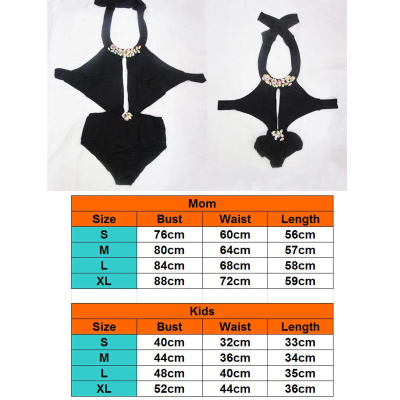 Слитный купальник для мамы и дочки, семейный образ, бикини, лето, Семейные комплекты, роскошные стразы, бикини, высокая талия, купальник