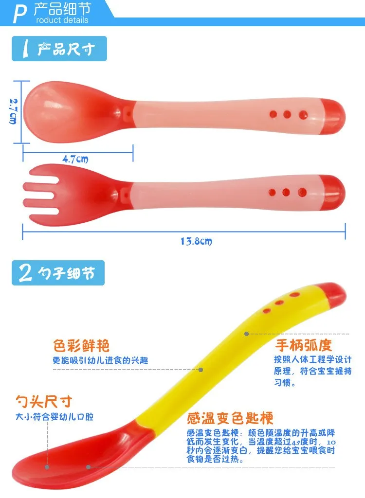 Кормления безопасная ложка с датчиком температуры для мелкая ложка для кормления мягкая силиконовая детская ложка Детская мелкая ложка для кормления мягкий