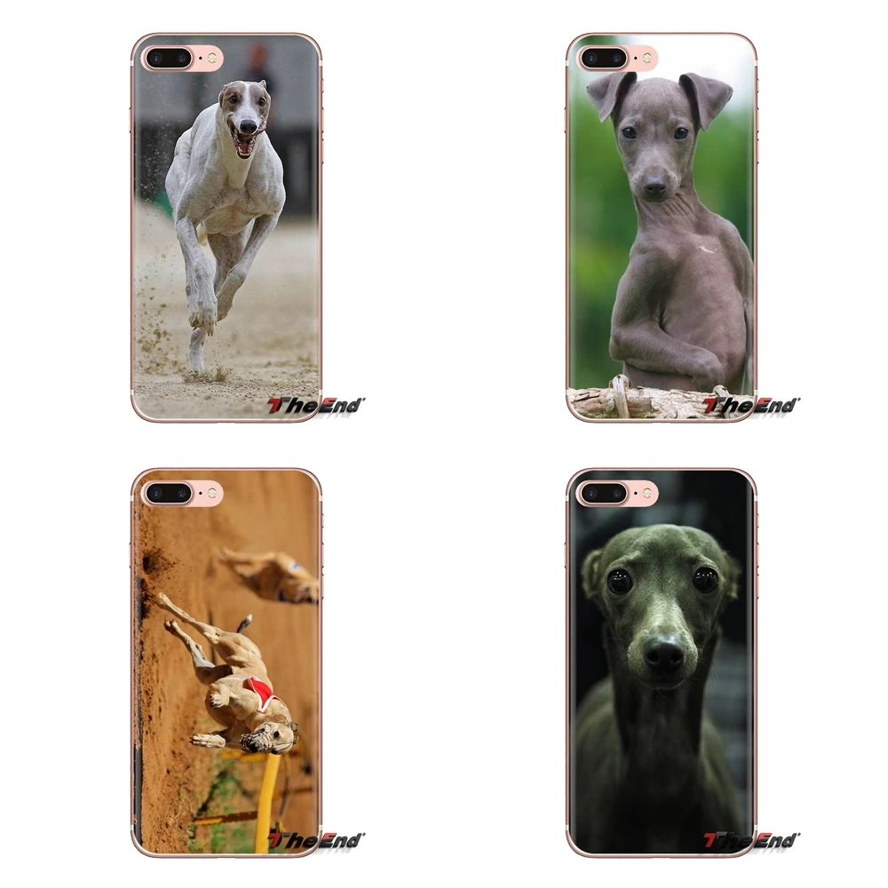 Transparent Soft Shell Covers For Samsung Galaxy A3 A5 A7 A9 A8 Star A6 Plus 2018 2015 2016 2017 galgo greyhound puppy Dog Pets |