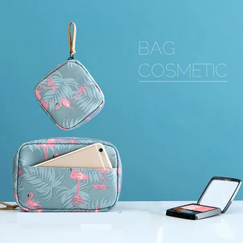

2019 Hot Fashion Mini Cactus Flamingo Cosmetic Makeup Bags Women Girls Korean Travel Toiletry Storage Beauty Case Bag Organizer