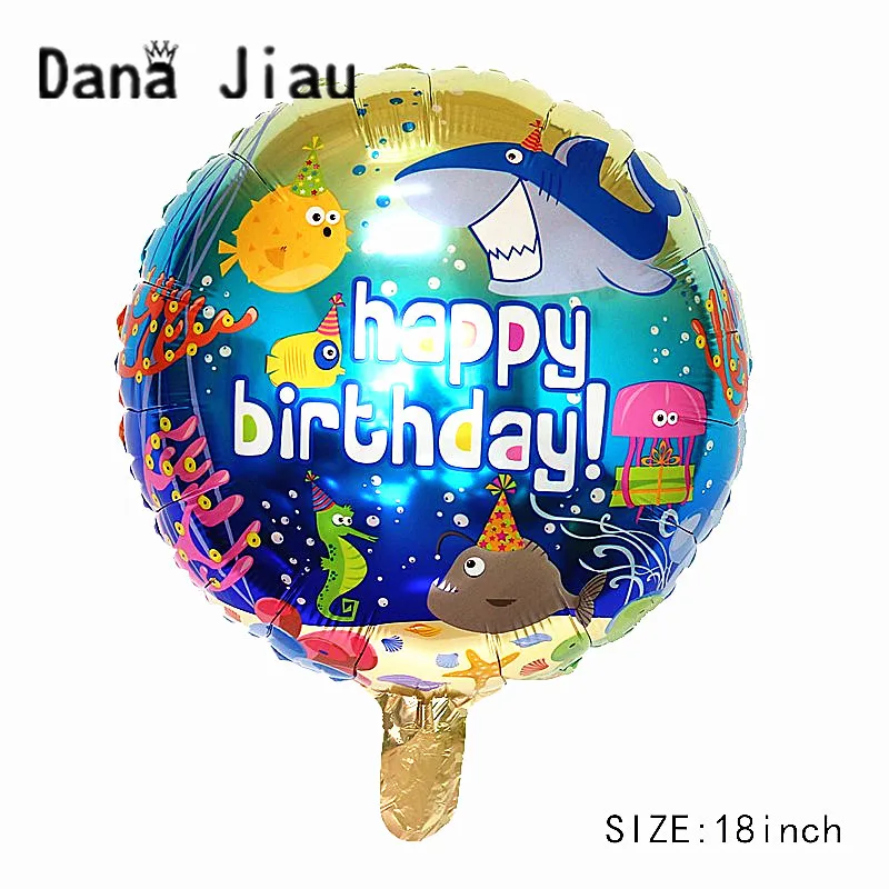 Морской мир украшения морские животные воздушный шар Праздничная детская игрушка поставщик милые рыбы Осьминог фольги Воздушные шары День рождения - Цвет: 32