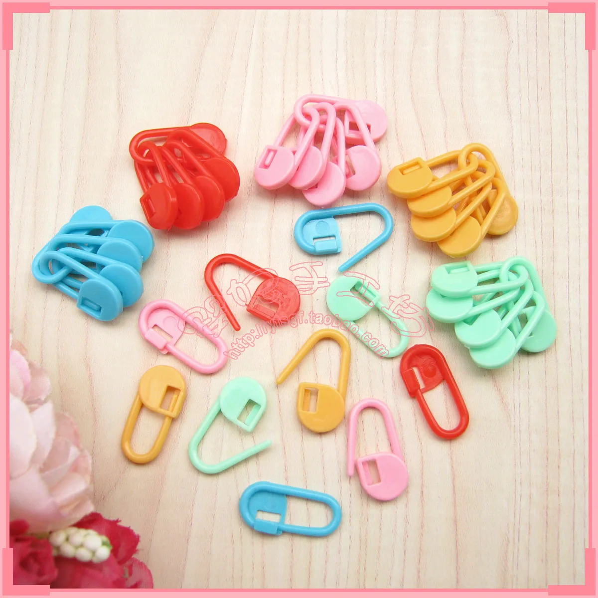 Wholesale 1000pc/bag Knitted tools plastic pin safety pins Plastic