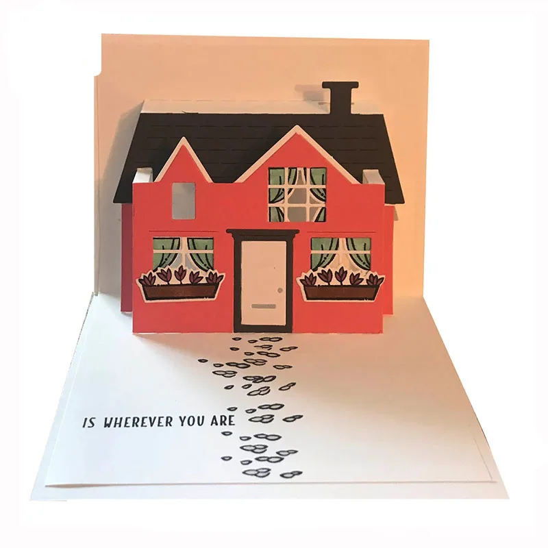 

New House Metal Cutting Dies Buildings Craft Dies Scrapbooking Embossing Stencils For Paper Cards Making DIY Albums Decorations