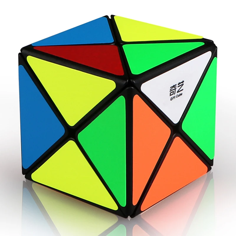 Qiyi х-образные Magic Cube Stickerless 3X3x3 x скорость Mofangge черный головоломка желе Обучающие Cubo Magico