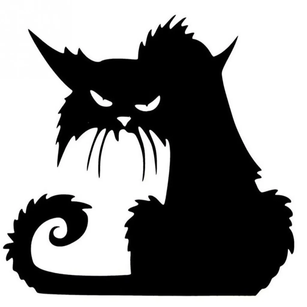 

Lovely Black Cute Cats Wall Sticker Moder Cat Wall Stickers Girls Vinyl Home Decor Cute Cat Living Room Children Room muraux