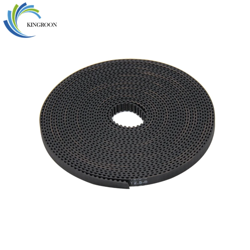 

KINGROON 10pcs 1M GT2.5 Rubber Open Timing Belt Synchronous PU Belts For 3D Printers Part Width 6mm Pitch 2.5mm Belt Accessories