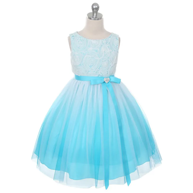 Dip Dye Flower Girl Wedding Dresses Fashion Children Party