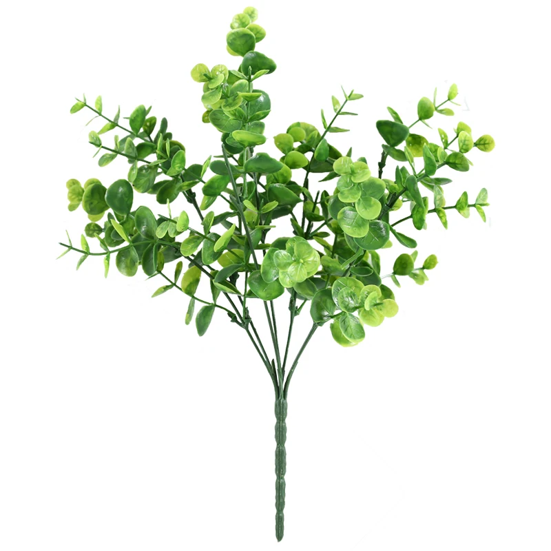 

High quality 1pc Artificial Leaves Simulation Grass Plants Fake Palm Tree Leaf Greenery for Floral Arrangement Accessory Decor