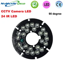 Новая красивая 24 ИК светодиодов доска инфракрасная доска для безопасности купольная камера системы видеонаблюдения камера 90 градусов хорошее качество cctv запасные части
