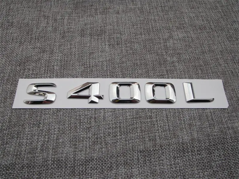 Хром 3D ABS пластиковый автомобильный багажник задние буквы значок эмблема наклейка Наклейка для Mercedes Benz S Class S400L
