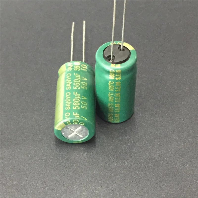 50pcs 50V 560uf 50V SANYO AX 12.5X25mm Low Impedance Long life Capacitor