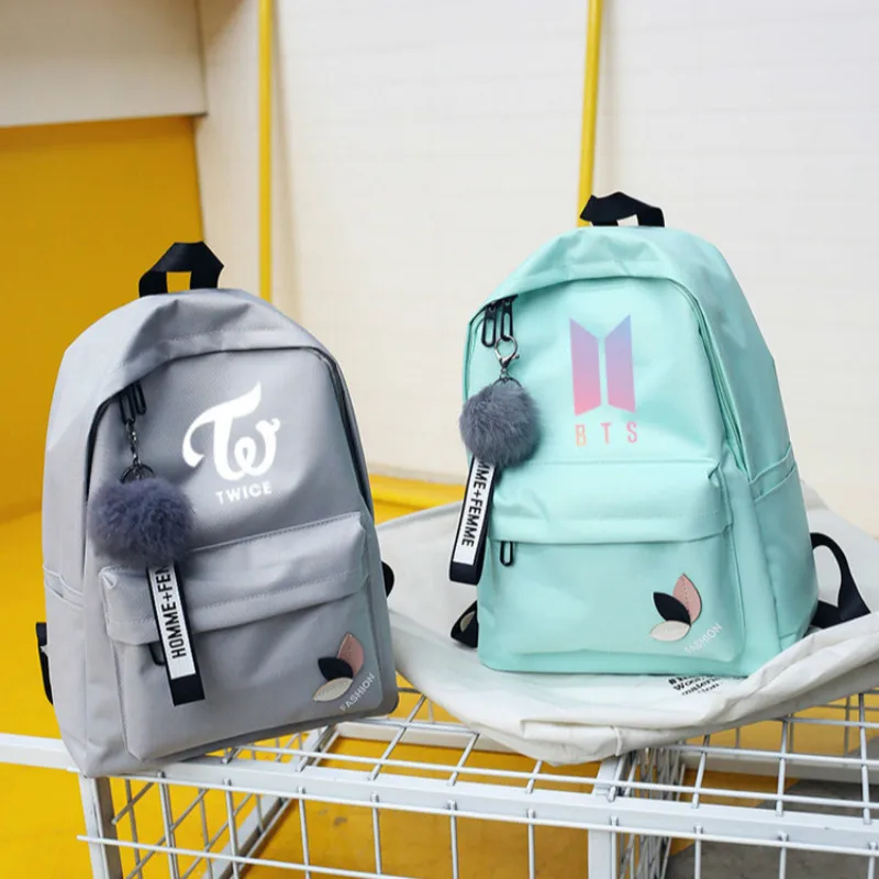 

Bts Twice BackPack Exo Got7 Backpacks Wanna One Kpop Women Backpack School Bag For Teenager Girl Monsta X Sac A Dos