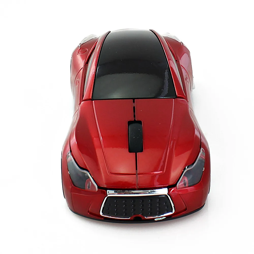 CHYI беспроводная мышь Infiniti Спортивная Автомобильная мышь 1600 dpi оптическая 3D компьютерная игровая мышь геймер Mause для ПК ноутбука - Цвет: Красный