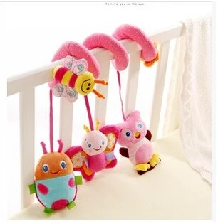

Baby crib revolves around the bed stroller playing toy car lathe hanging baby rattles Mobile bed hanging