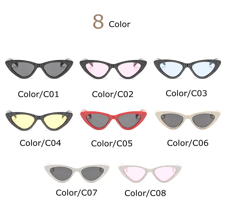 Новые 2018 кошачий глаз Для женщин солнцезащитные очки Брендовая Дизайнерская обувь модные солнцезащитные очки Черные, белые, красные рамка
