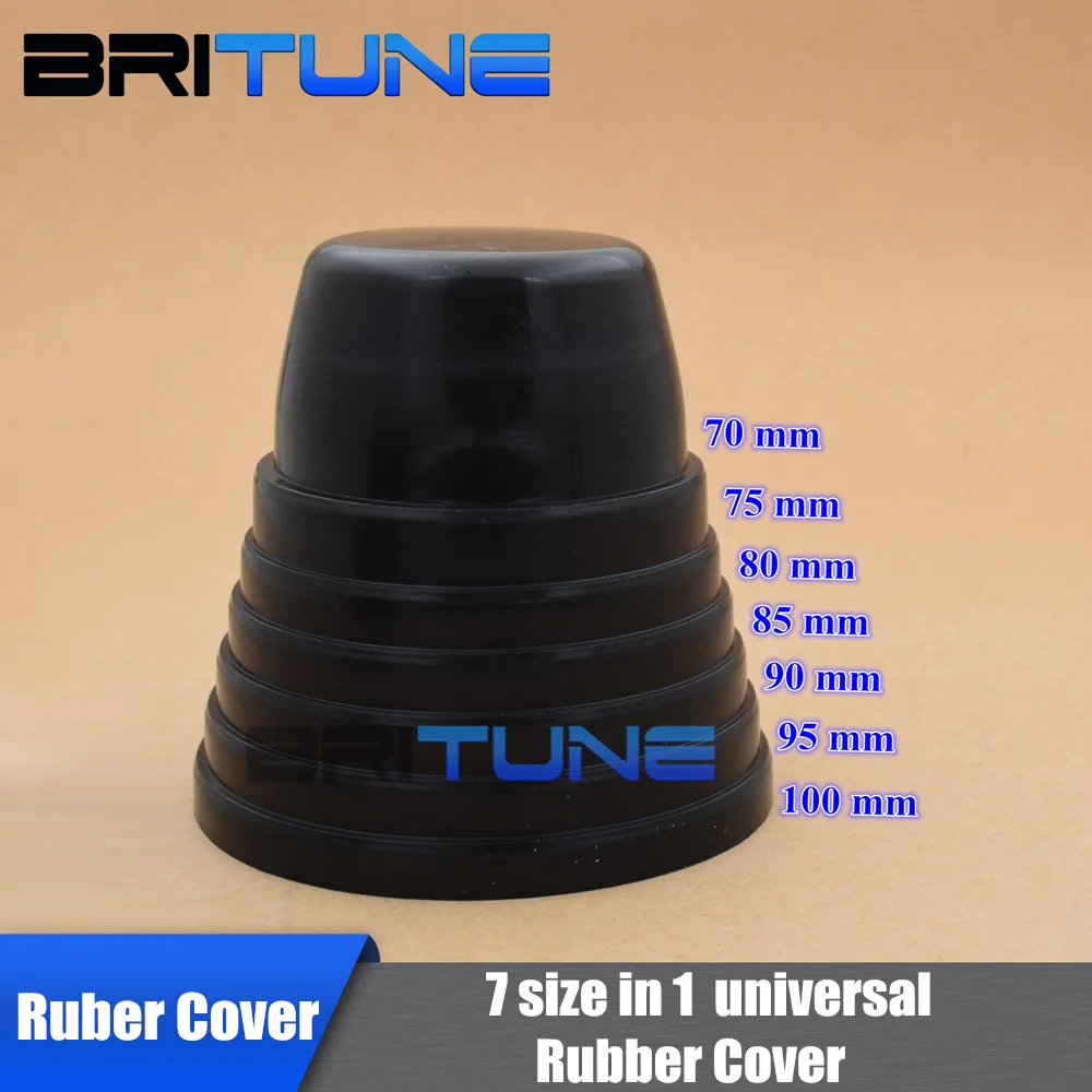 

2 Pieces 7 Size In 1 Universal Waterproof Rubber Cover For HID LED Headlight Dust Sealing Caps For Cars DIY Retrofit Accessories