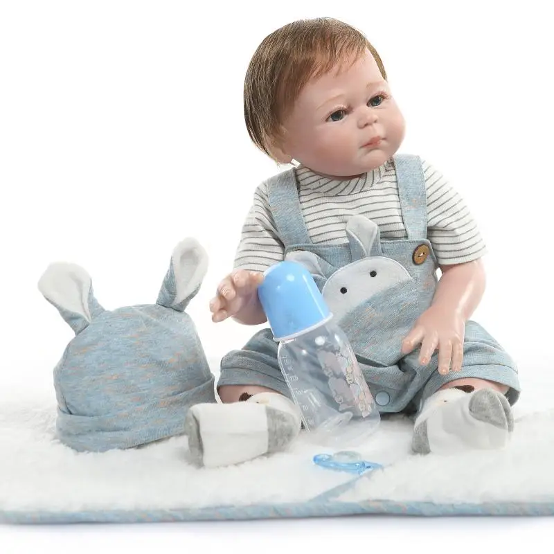 NPK 20 Дюймов Полное Силиконовое боди Baby Reborn Doll baby Alive новорожденная девочка