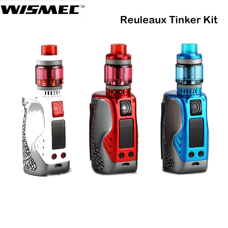 

Original Wismec Reuleaux Tinker Kit Reuleaux Tinker Box Mod Vape 300W With COLUMN Atomizer 6.5ml Electronic Cigarette Vaper Kit