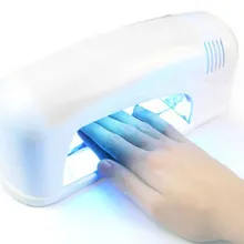 Профессиональный 9 Вт светодио дный УФ Маникюр Nail Art Мощность лампа Автоматическое Открытие для УФ гель для ногтей сушилка лампа станок ногтей инструмент