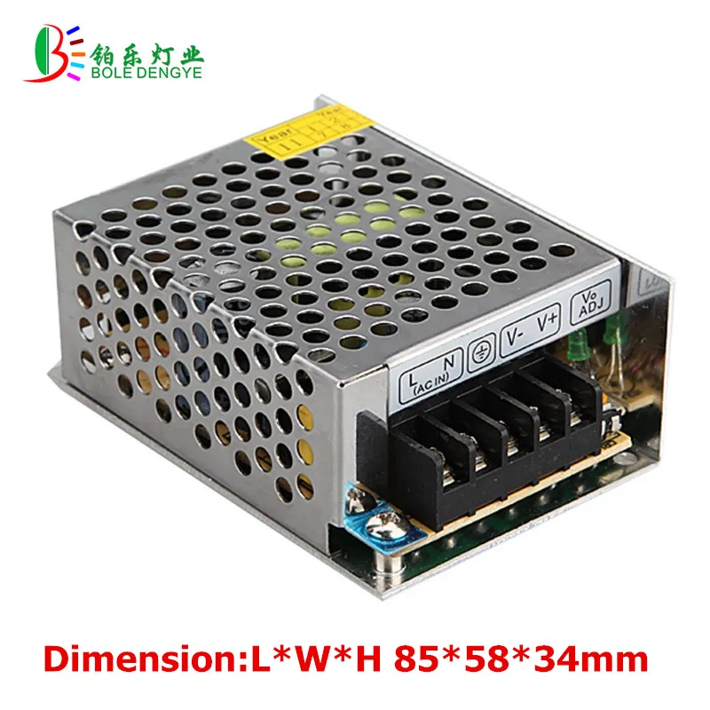 AC DC 12V Питание 220 к 12В трансформатор 1A 2A 3A 5A 6.5A 10A 20A 33A Светодиодный драйвер для светодиодный светильник