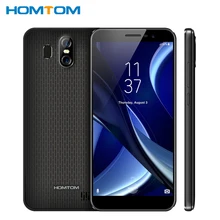 Original HOMTOM S16 Mobile Phone 5.5 inch 2GB RAM 16GB MT6580 Quad Core Android7.0 Dual Cameras 3000mAh Fingerprint Smartphone