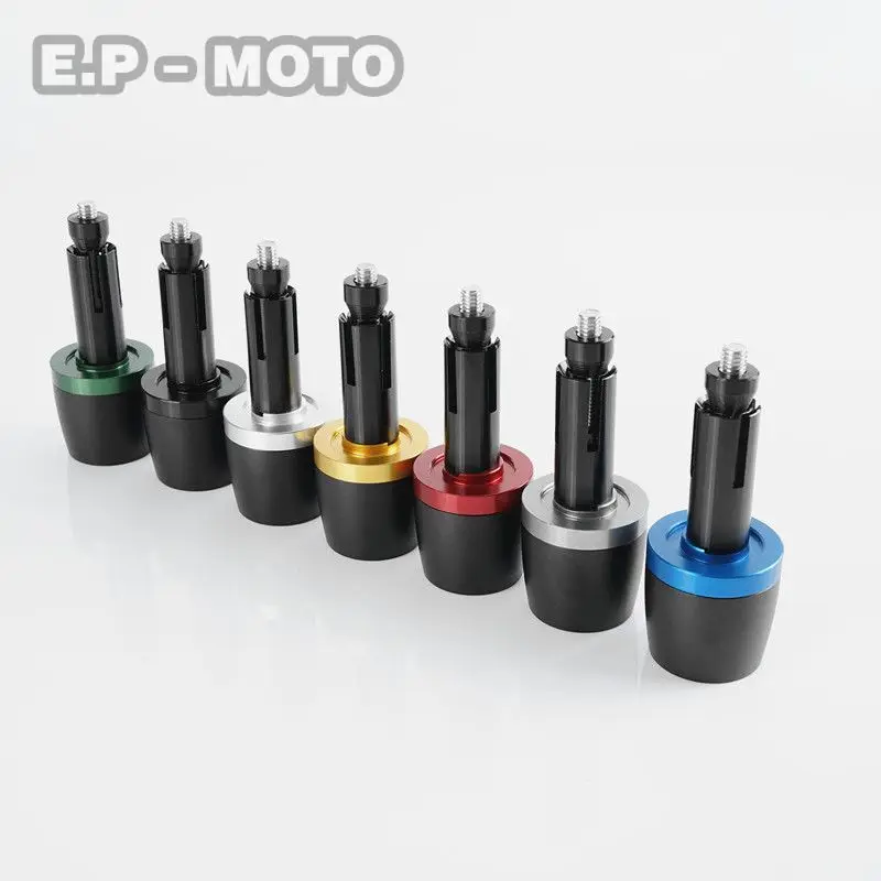 Universal Motorcycle Handlebar Grips Ends Slider Cap Plug Handlebar
