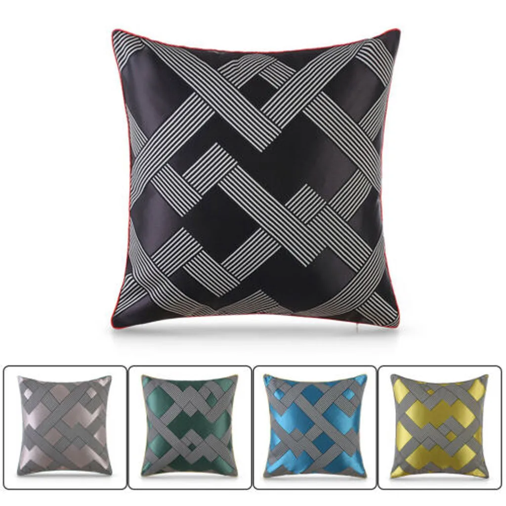 

New Pillow Cover Rectangle Geometric Cube Throw Pillow Case Cushion Cover Home Sofa Bed Car Decor Kussenhoes Pillowcases Cojines