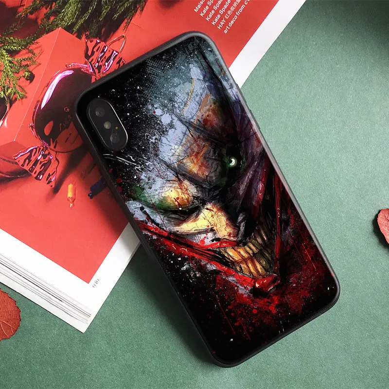 Мягкий силиконовый чехол для телефона Joker из гладкого стекла для samsung Galaxy S7 Edge S8 S9 S10e S10Plus Note 10 8 9 10 PLUS
