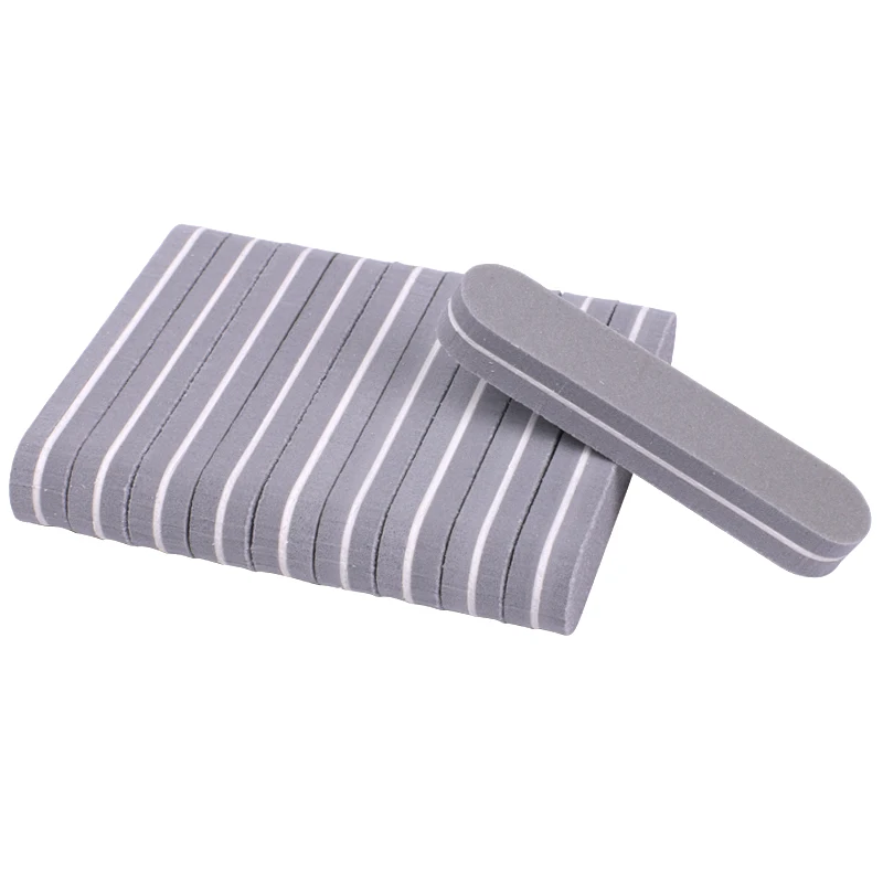 Lixa de Unhas Buffer do Bloco Buffer para Manicure do Salão de Beleza Lote Cinza 180 Grit Unha Art Lixar Arquivos uv Gel Dicas Lavável 100 Pçs - 5 High Quality Beleza e saúde