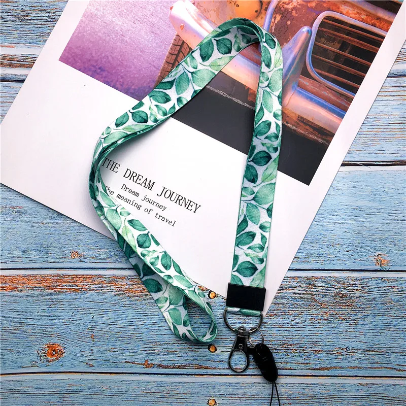 

Lanyard for key flower pattern with ID Badge Holder for Women Kids Key Card mobile phone straps for Huawei USB Badge Holder