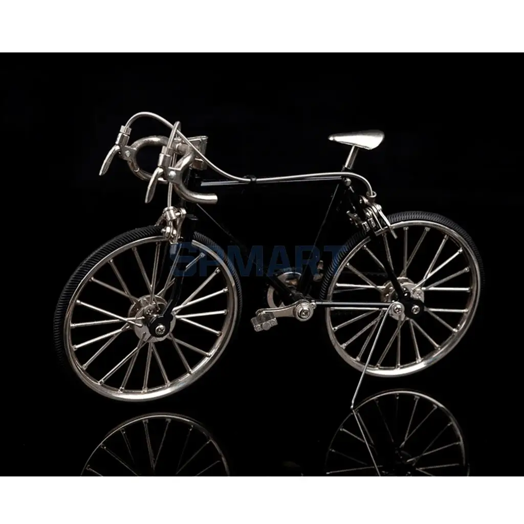 1:10 Scale Alloy Diecast Racing Bike Model Replica Bicycle Cycling Toy Desk Craft Collection Black