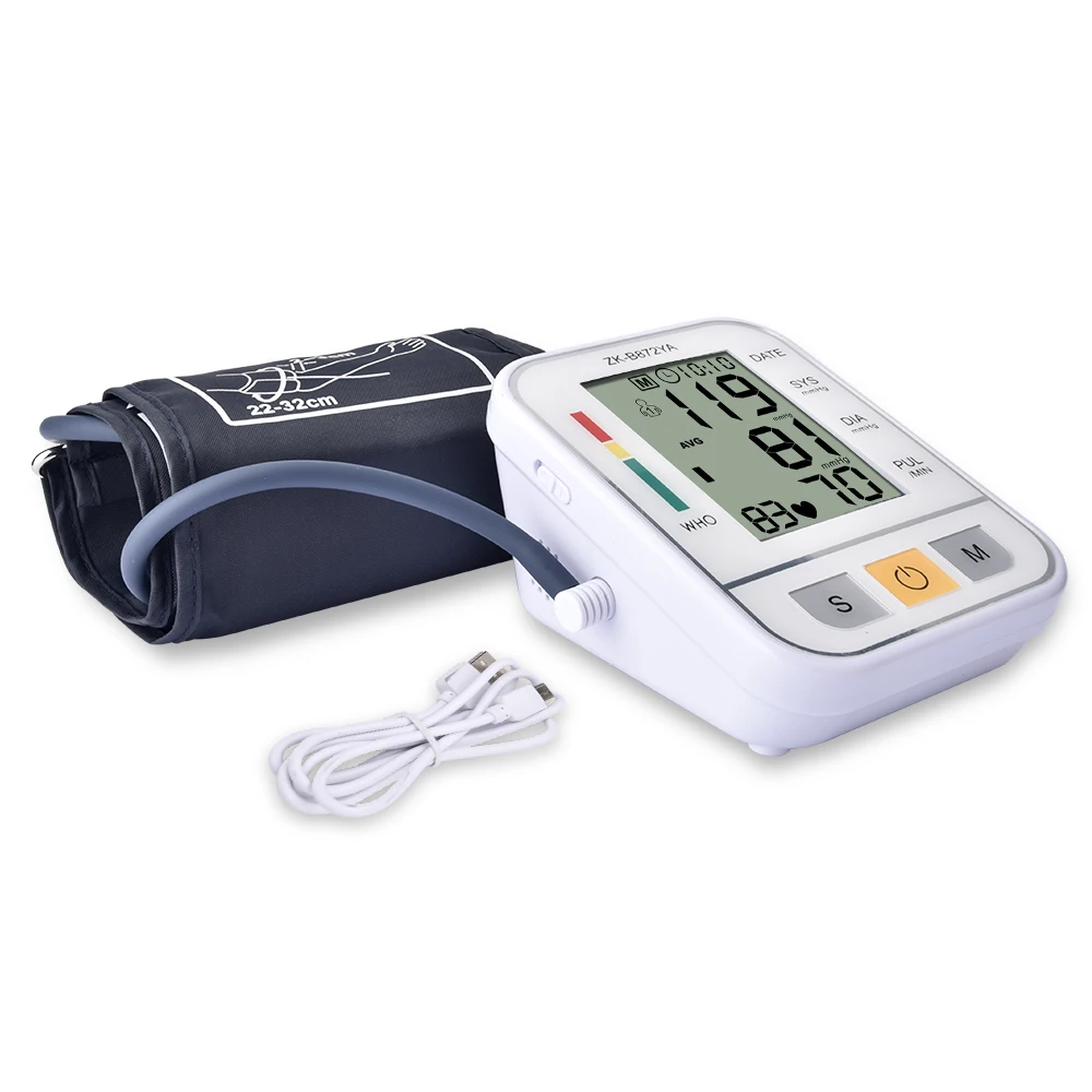 

Upper Arm Blood Pressure Monitor Medical Equipment USB Electronic Automatic Digital Heart Rate Monitor Meter Sphygmomanometer