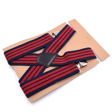 Для Взрослых X-type, 4 зажима, мужской ремень, 5 см, четыре зажима, скрытые зеленые, красные полосы, высокое качество, пояс для подтяжек, регулируемый