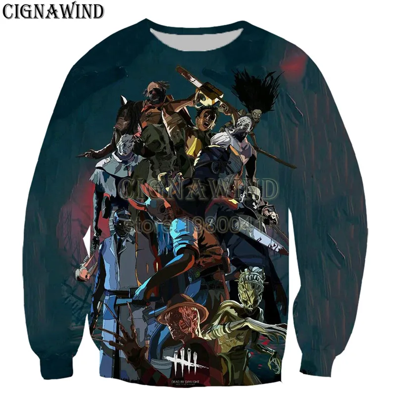 Новый Harajuku game dead by daylight 3D принт забавные толстовки Модные мужские/женские
