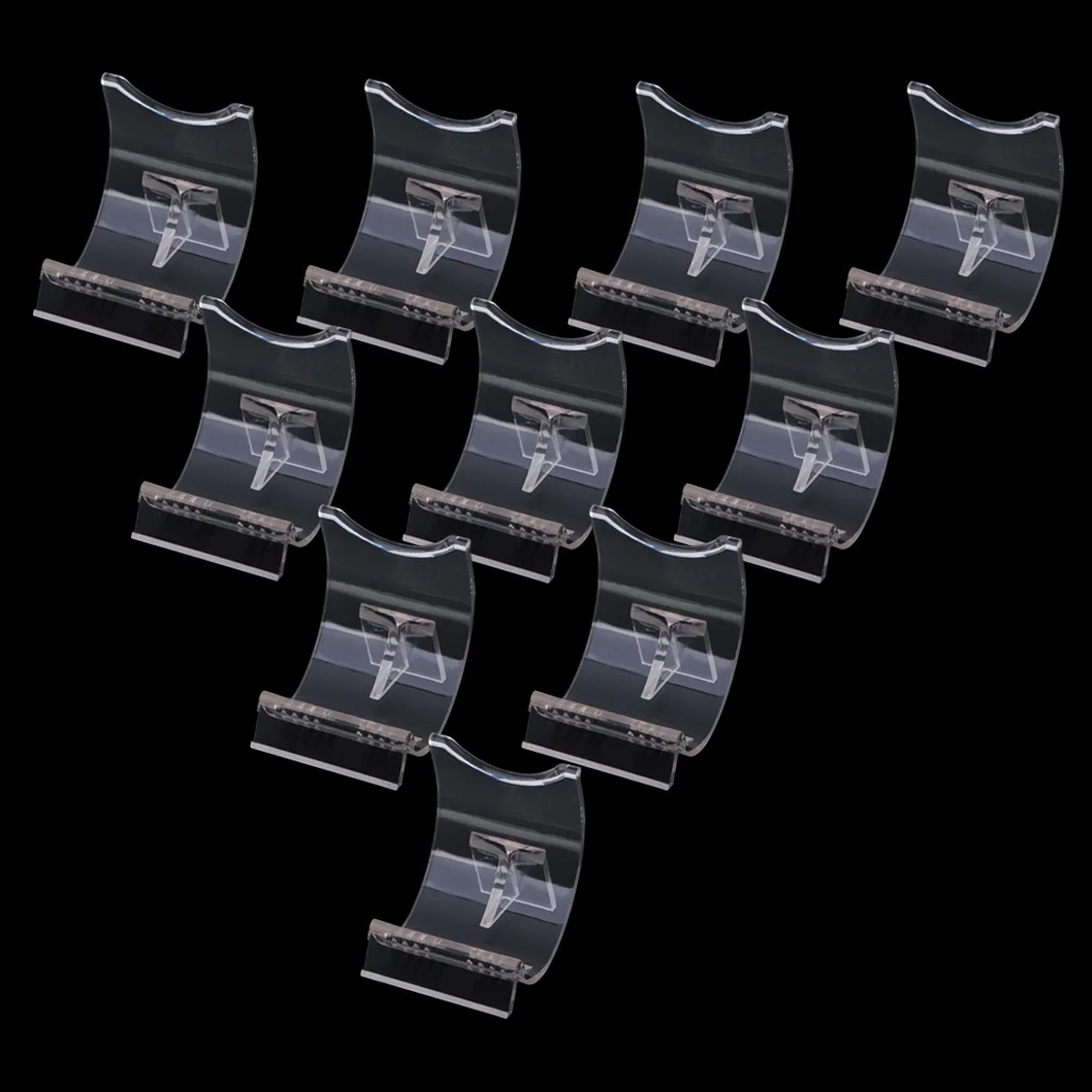 10PCS Lighter Display Stand Clear Acrylic Easel Holder for Lighter