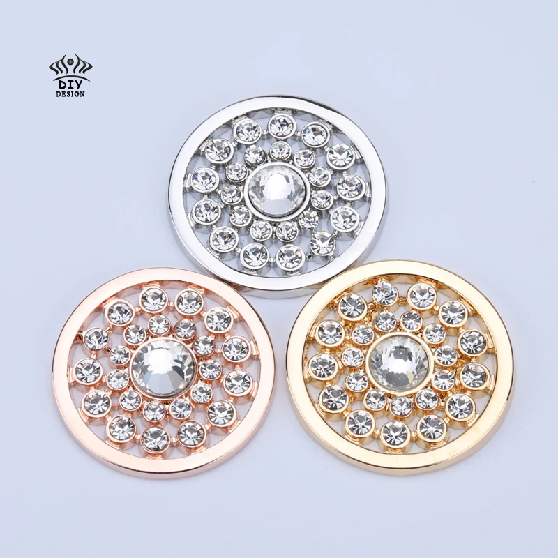 

New my 33mm coin fit 35mm coin holder feliz pendant necklace crystal for woman Ms girl decorative rose gold coins