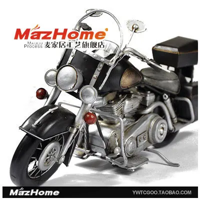 

New retro motorcycle model handmade iron crafts ornaments practical gifts home