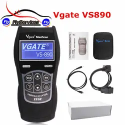 Vgate MaxiScan VS890 автомобильной сканера OBD2 сканер Code Reader Универсальный Многоязычная автомобиля диагностический инструмент Vgate VS 890