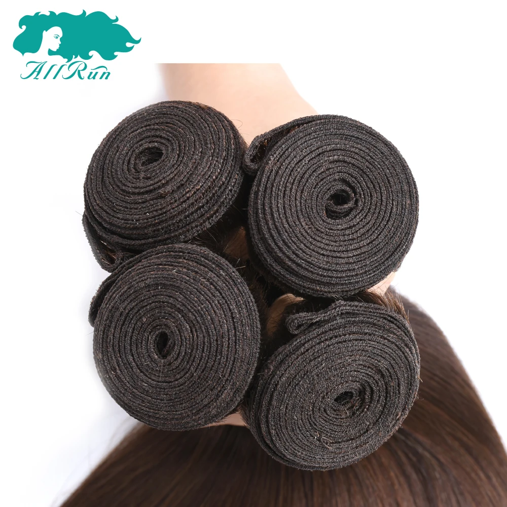 Peruvian Straight Hair Bundles 4Piece/Lot 8\