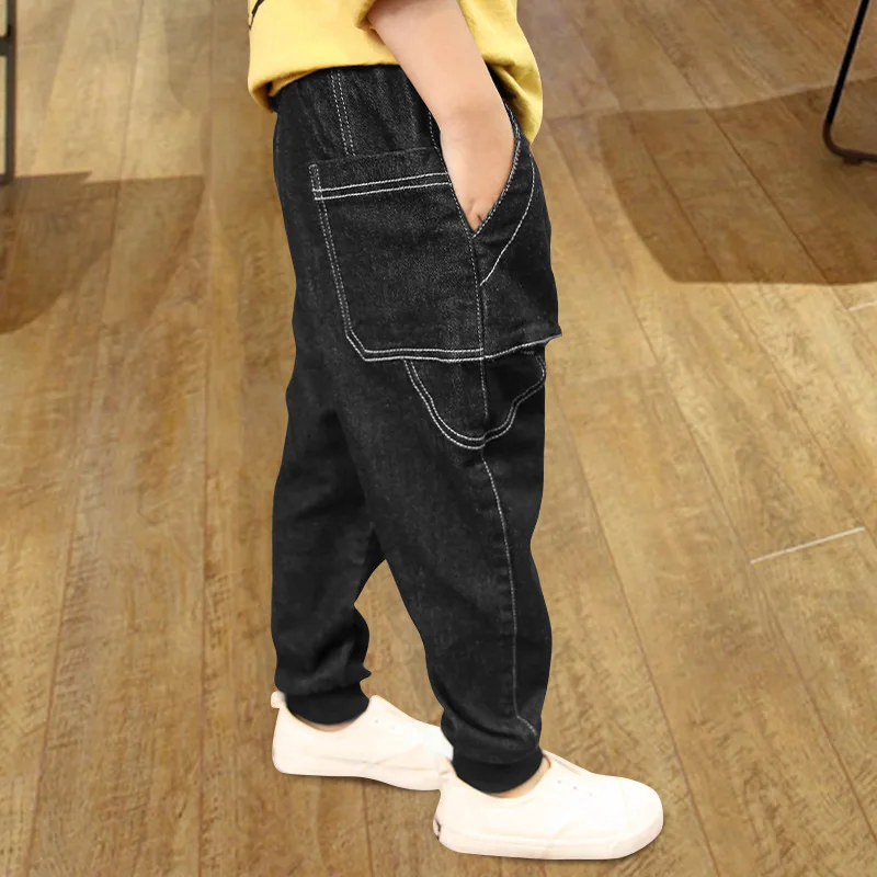 Kids-Clothing-2018-New-Autumn-Children-Denim-Pants-Baby-Boys-Trousers-Gun-Cotton-Pencil-Pants-Spring