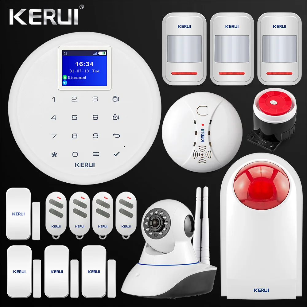 New 1.7-inch G17 Android IOS APP Control GSM Home Security Alarm System PIR Smoke Sensor Outdoor Wireless Siren IP Camera цена New 1.7-inch G17 Android IOS APP Control GSM Home Security Alarm System PIR Smoke Sensor Outdoor Wireless Siren IP Camera цены онлайн