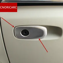 CNORICARC Interni In Acciaio Inox Copilota Glove Box Interruttore Cornice Decorativa Copertura Trim Per Volvo V40 CC Car Styling