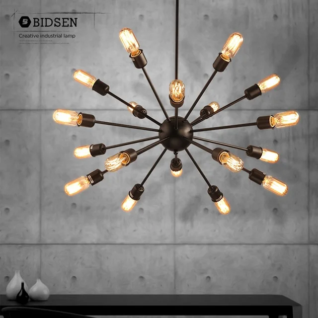Retro Loft Personality Satellite Pendant Lights Edison Bulb Retro Loft Personality Satellite Pendant Lights Edison Bulb Vintage Lamps Restaurant Bar Light Fixtures