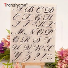 Transhome Украшения Торта Инструменты Алфавит печенья тиснение штамп липкий украшения помадки инструменты для резки торта режущий штамп
