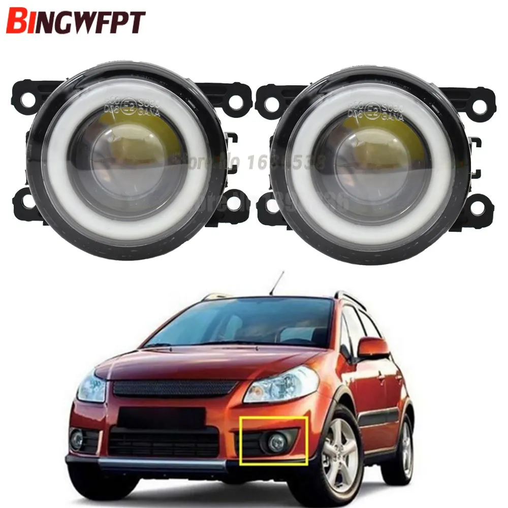

2pcs/pair(Left+Right) Angel Eye car-styling Fog Lamps LED Lights For SUZUKI SX4 GY Hatchback 2006-2014 For Suzuki Grand Vitara 2