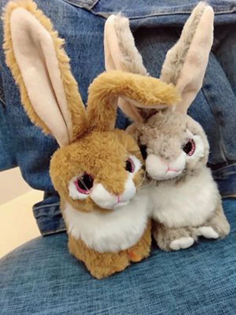 kawaii 3 pcs rabbit family plush toy cartoon cute doll girl gift bed sleeping rabbit baby dolls DY50551 (5)