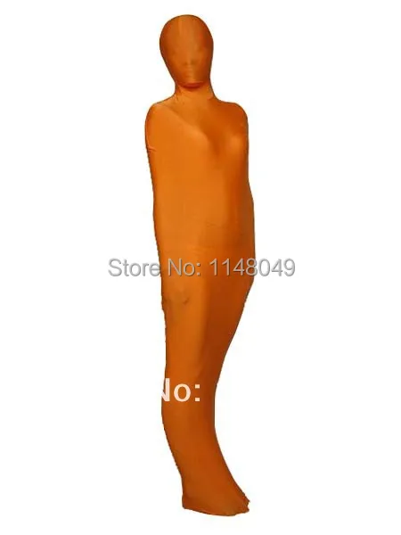 

Orange Bodybage Lycra Spandex Zentai Suit