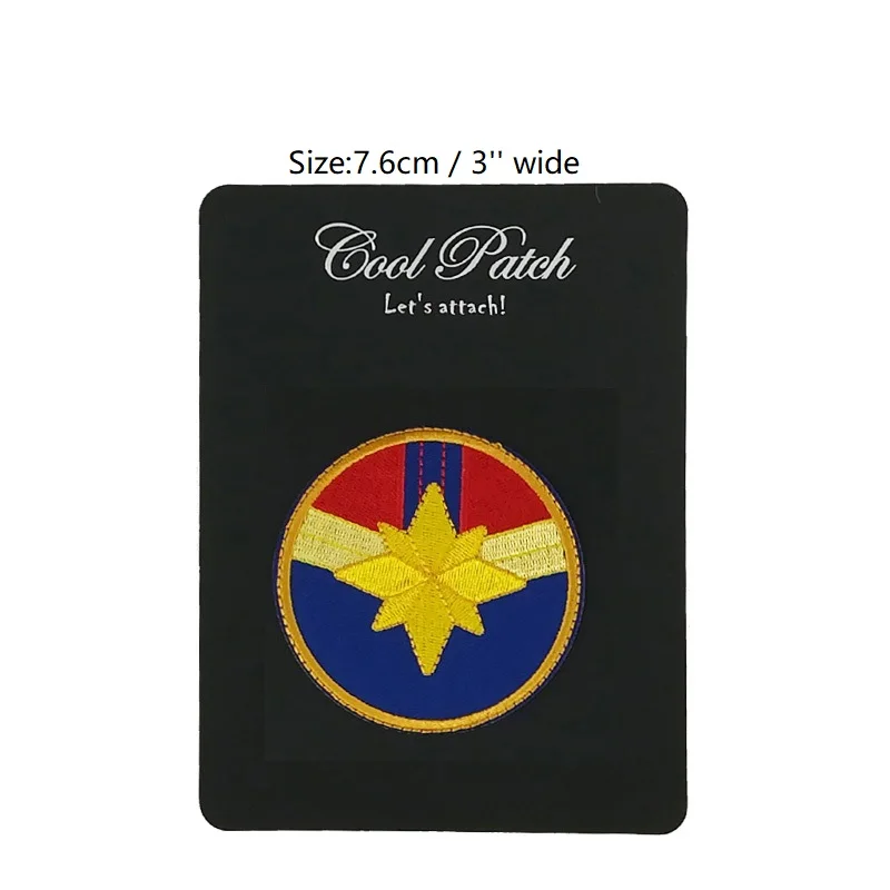 

Captain Marvel Embroidered NEW IRON ON Patches for clothing accessories jeans backpack