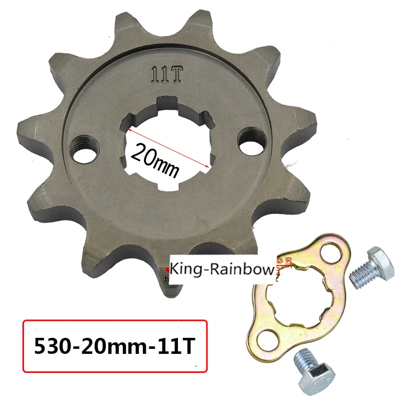 

Front Engine Sprocket Star #530 11T 11 12 13 Teeth 20mm For 530 Chain With Locker Motorcycle Dirt Bike PitBike ATV Quad Parts