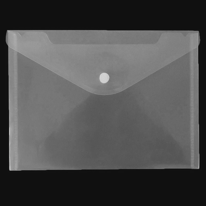 

12pcs/set Transparent Plastic A5 Folders File Bag Document Hold Bags Folders Filing Paper Storage Office School Supplies